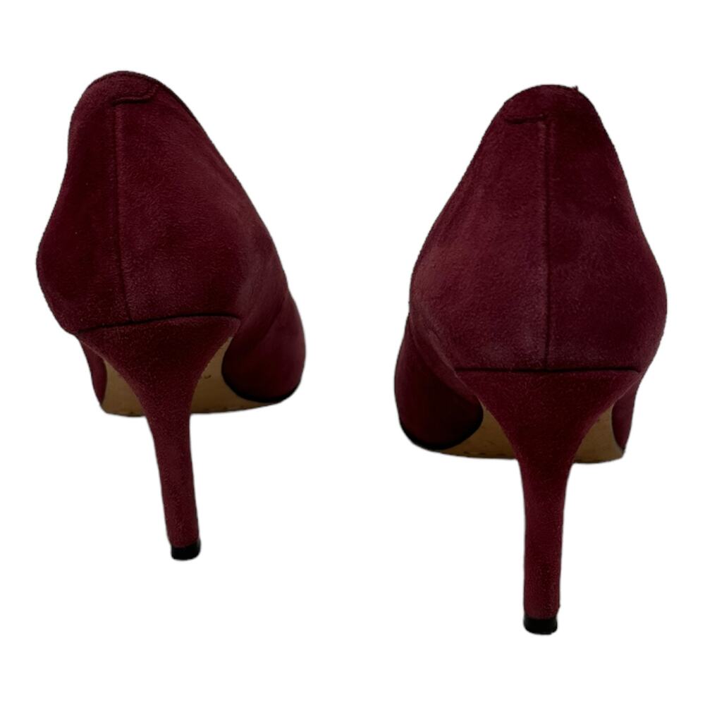 Corso Como lush red/plum red suede pump heel shoes size 6.5 M - Picture 11 of 12